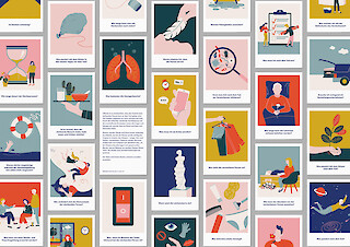 Collection card set «RUND UM Sterbeprozesse».