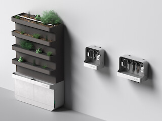 Filter stages, 3 modules, 1 water circulation system. © Daniel Moser, ZHdK.