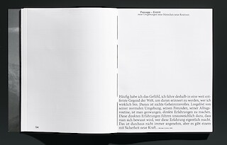 Reprographic photos of the design product «Aufbruch, Passage, Rückkehr». © Fotoatelier Peter Schälchli.