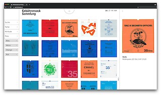 Grid view of the rubbish bags. Photo: Tim Köhli.