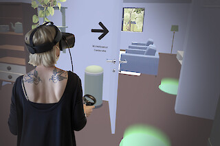 Notizen in der Wohnung können angeklickt werden und zeigen mögliche Veränderungen auf.