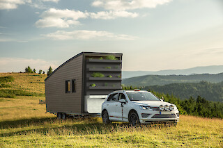 Visualisation of «H₂OME» on a mobile small housing form. © Daniel Moser, ZHdK.