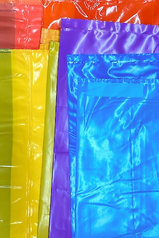 A collection of rubbish bags. Photo: Tim Köhli. Photo concept by Ramona Gschwend.