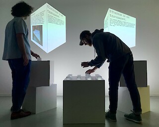 «Block» can be used by two users simultaneously. Photo: © Interaction Design, ZHdK.