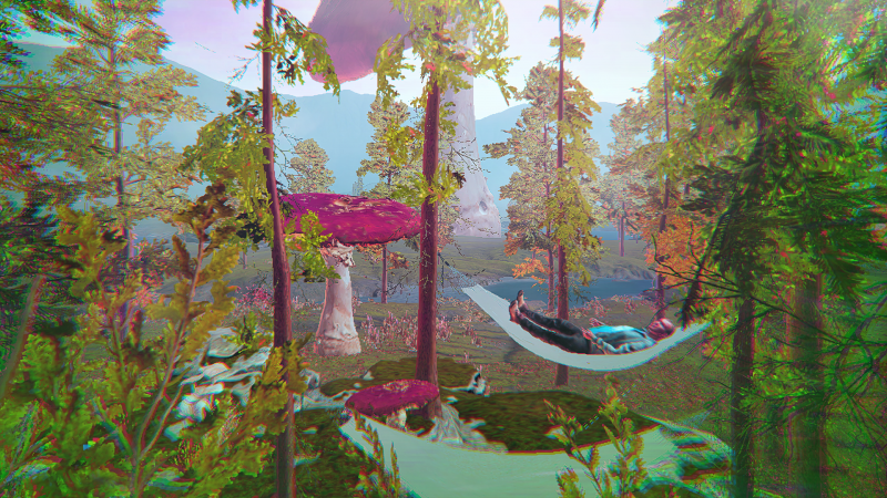 Ausschnitt VR-Dokumentarfilm «VRpsyched». Bild: Sacha Schwarz. © ZHdK.