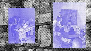 A series of images depicting N'ko learning activities and workshops held in various schools across Guinea in May 2023. Photo: Klervie Mouho. © ZHdK.