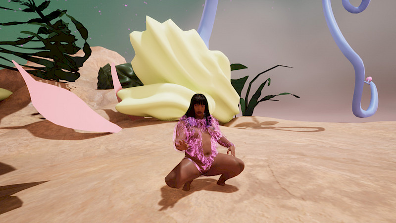 Excerpt from the video performance «Syntia_CAM». Screenshot: Ludovica Galleani d’Agliano. © ZHdK.
