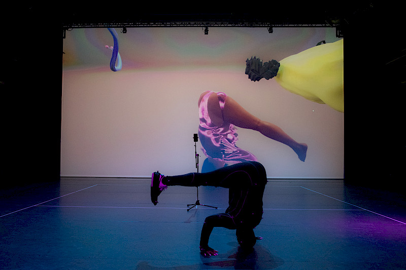 Documentation of the Motion Capture Production for «Syntia_CAM». Photo: Ludovica Galleani d’Agliano. © ZHdK.