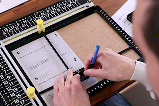 Das Abstimmungstool «Selbstbestimmt». Foto: Luis Praxmarer & Lars Ziegler. © ZHdK.