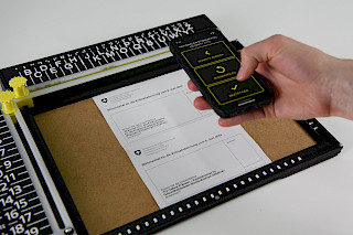 Das Abstimmungstool «Selbstbestimmt». Foto: Luis Praxmarer & Lars Ziegler. © ZHdK.
