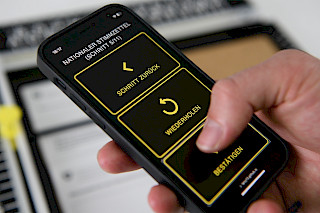 Das Abstimmungstool «Selbstbestimmt». Foto: Luis Praxmarer & Lars Ziegler. © ZHdK.