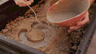«CORALLUM» is manufactured using the sand casting process and can be made from locally available materials. Photo: Emilia Lendi. © ZHdK.