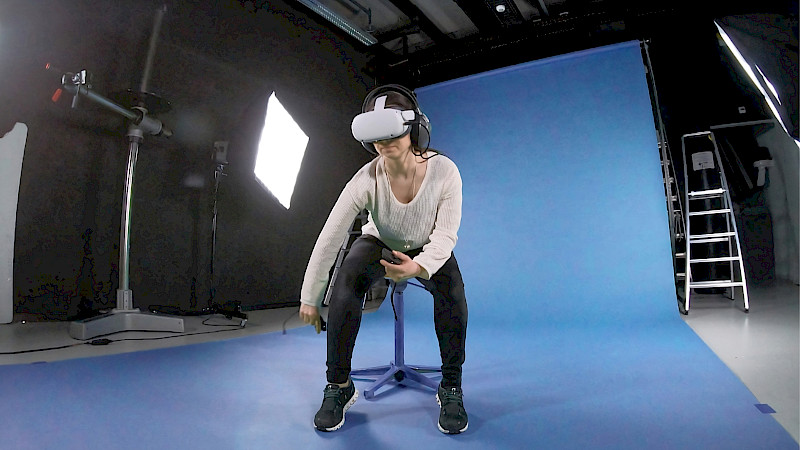 Prozessbilder mit VR-Brille. Bild: Helena Viktoria Klein. ©ZHdK.