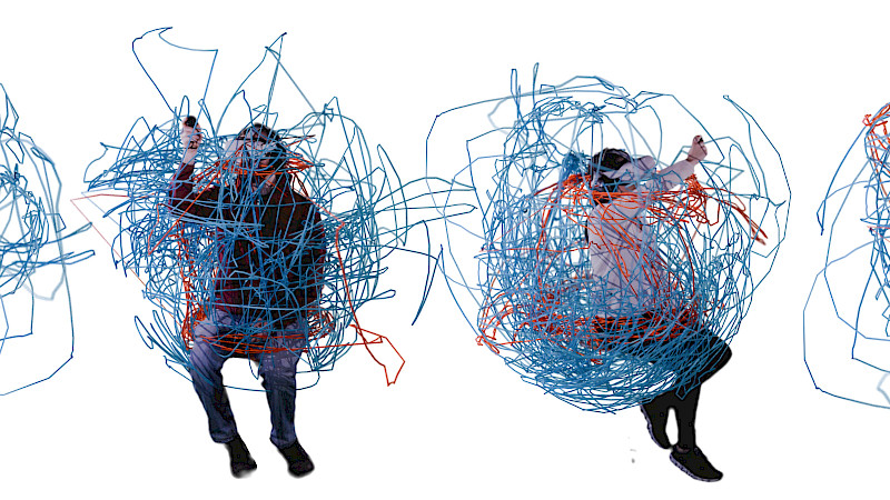 Bild des VR Erlebnisses. Bild: Helena Viktoria Klein. ©ZHdK.